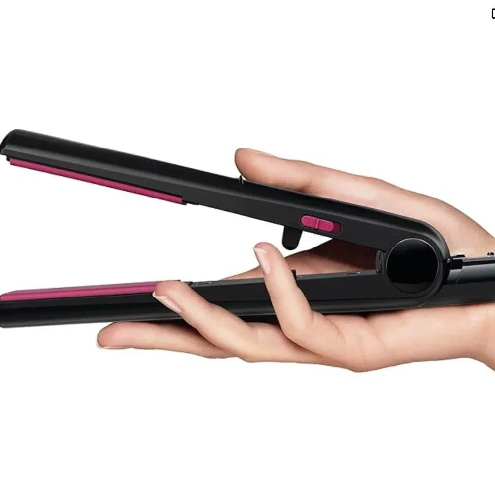 Hot Tools Professional 1 Inch Ceramic Flat Iron Hair Straightener Black Pink